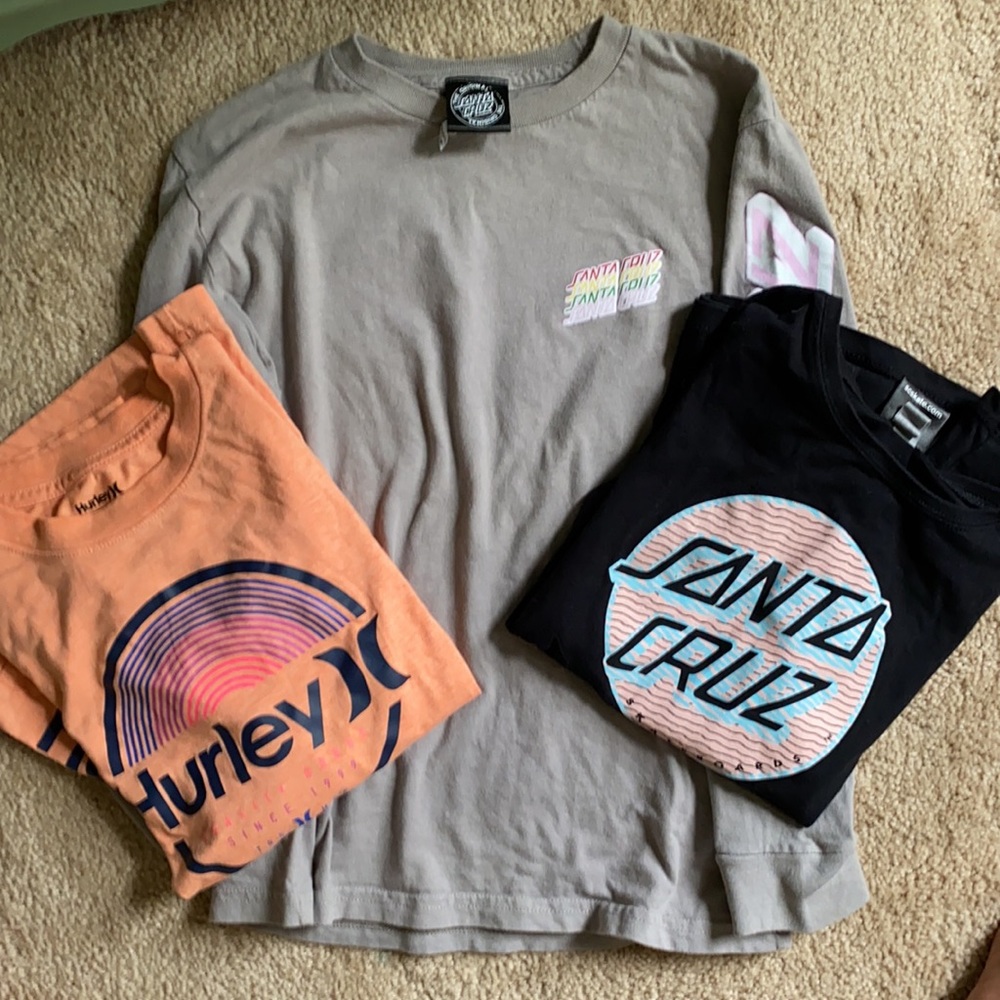 Girls Santa Cruz and Hurley lot